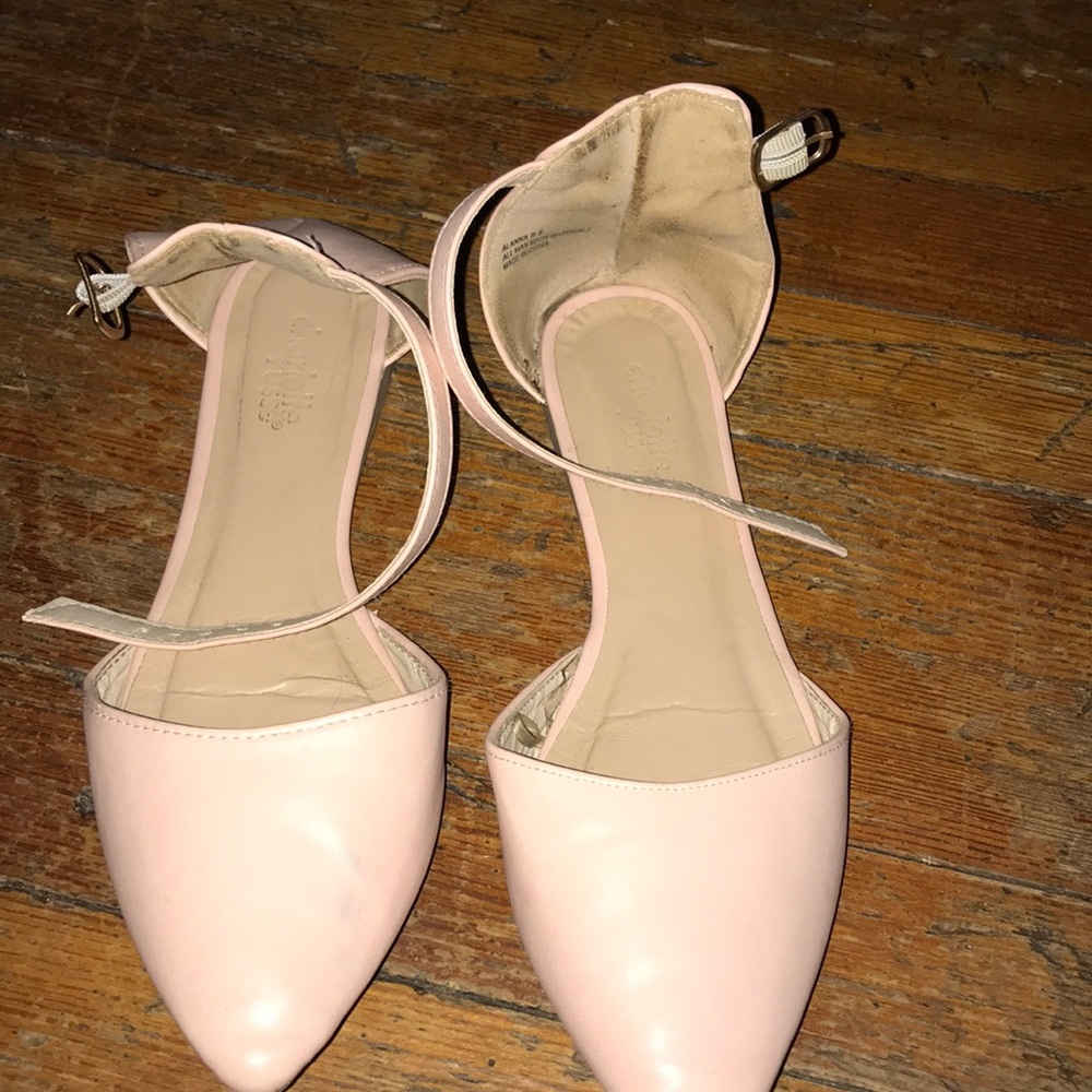 Pink flats